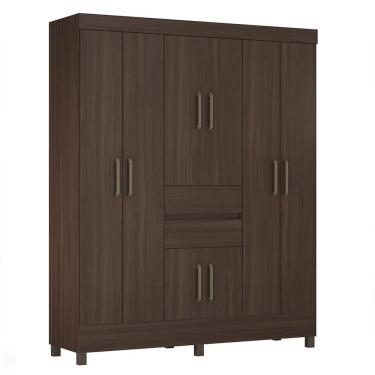 Imagem de Guarda Roupa Casal Munique 8 Portas E 2 Gavetas Café Touch - Demóbile Café Touch
