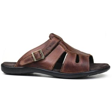 Imagem de Chinelo Masculino De Couro Havana - 10C0900LTHAV