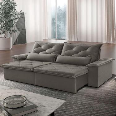 Imagem de Sofá Melt 02 Módulos De 120cm Br 25cm Meu Sofá Online A231 Linho Cinza Escuro