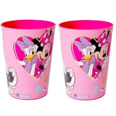 Imagem de Copo Infantil da Minnie Mouse Disney 320ML Kit 2 Unidades - Plasútil