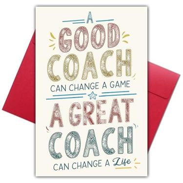 Imagem de Bewoow Cartão Thank You Coach - Saudação de agradecimento para basquete, futebol, luta livre ou qualquer treinador esportivo - presente de aposentadoria, aniversário ou fim de temporada para homens e