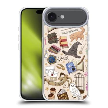 Imagem de Head Case Designs Capa de gel oficialmente licenciada com estampa Harry Potter Hogwarts Relíquias da Morte XXXVII [proteção de grau militar] compatível com Apple iPhone 17 Air