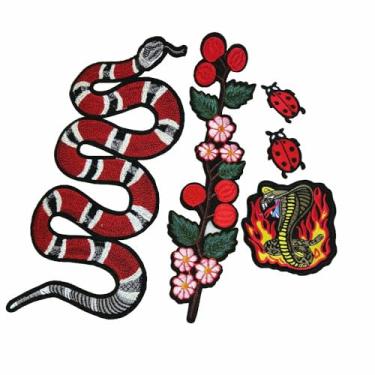 Imagem de 2 peças de aplique bordado flor laranja patch vintage patch camiseta jeans decoração patch DIY acessórios de vestuário (flor)