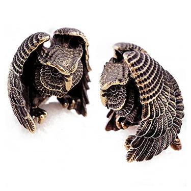 Imagem de Pingente de contas de corda de metal CooB EDC, pingente, miçanga de barba de cabelo. Contas de corda de paraquedas de luxo fundidas à mão para pulseira de corda de paraquedas personalizada, cordão de faca etc. Crânio, Predador, Star Wars, Animais (1 peça/lote), OWL