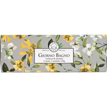 Imagem de Giorno Bagno Kit De Sabonete Em Barra Para Mãos E Corpo Verbena E Sândalo 3 X 100 G Verde
