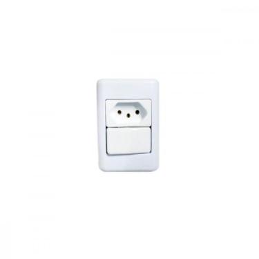 Imagem de Sistema Perlex Branca (1 Paralelo+Tomada 10A) 3081P/11Br, Branco