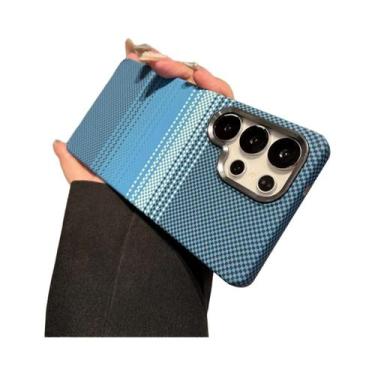 Imagem de Capa Magnética Magsafe De Plástico Com Textura De Fibra De Carbono E A