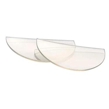 Imagem de Pacote com 2 lentes reutilizáveis líquidas bifocais, lentes de leitura bifocais de silicone, lentes presbiópicas, ampliação L enses B ifocal reutilizável 1.0-3.5, adesivo de substituição adesivo