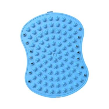 Imagem de Zialofi Almofada de massagem para pés, placa de dedo do pé para caminhar, 2 cama, leve, dobrável, ponto de pressão, almofada de massagem, tapete de, Azul