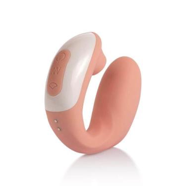 Imagem de Flex Vibrador e Sugador de Clitóris e Ponto G Rosa 5 Modos Sucção 10 V