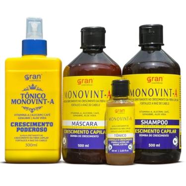 Imagem de Kit Monovint-A + Tônico Poderoso - Tratamento para Crescimento Capilar Acelerado e Fortalecimento Profundo Gran Cosmética