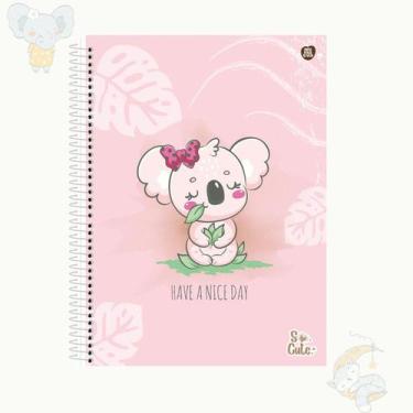 Imagem de Caderno espiral universitário 10 matérias 160 folhas So Cute - Animati