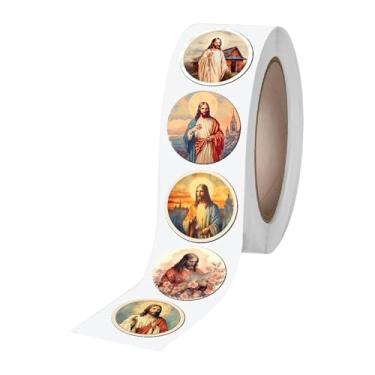 Imagem de Autocolantes Religiosos | Resistente ao Desbotamento para Presentes - Autocolante Em De Jesus Cristão,Para Parede Computador Portátil Telefone Skate Bagagem Guitarra Artesanato Mulheres Homens