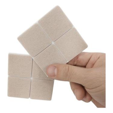 Imagem de Protetor Adesivo 44cm Anti Risco Impacto Móveis Casa Feltro Cor:Bege -