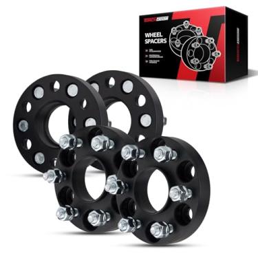 Imagem de Torchbeam Espaçadores de roda 6 x 4,5 mm, 6 x 114,3, M12 x 1,25 mm, 1" 25,4 mm, para Frontier 2005-2022, Pathfinder 2005-2012, Xterra 2005-2015, 66,1 Hub Centric | Adaptadores de roda 4 peças