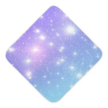 Imagem de STAYTOP Toalhas de bebê com capuz musselina rosa azul roxo brilhante, toalha de banho super macia, toalhas de banho absorventes para banho recém-nascido unissex 89 x 89 cm