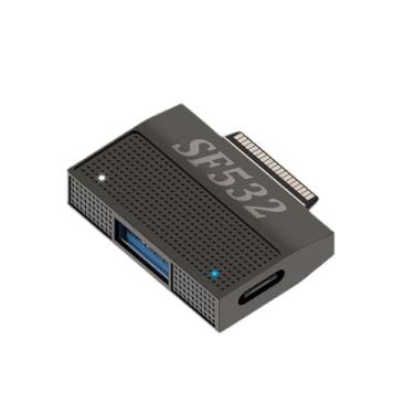 Imagem de ZEZEFUFU Adaptador magnético USB 3.1 Tipo-C fêmea conector de carregamento magnético PD para superfície