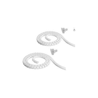 Imagem de Organizador de Fios e Cabos, Plástico, Preto, 20mm x 1m, com Aplicador, para Residências e Escritórios