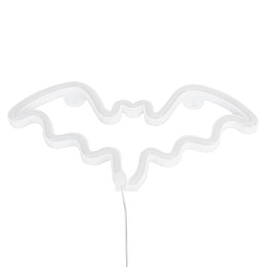 Imagem de Cryfokt Luz de Néon Em Forma de Morcego LED para Decorações de Festas de Fim de Ano, Lâmpada de Néon de Parede Fácil de Usar para Decoração de Casamento, 11,8x5,9x0,7in (Rosa)