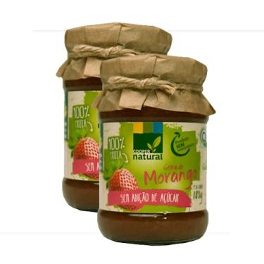 Imagem de Kit 2X: Geleia Morango 100% Fruta Orgânico Sem Açúcar 180g