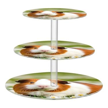 Imagem de Joitme Suporte de cupcake de 3 níveis para festa de aniversário, copo de acrílico, torre de bolo, decoração de mesa para bar de festa