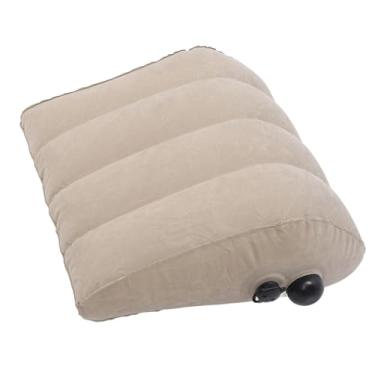 Imagem de Serounder Almofada Inflável Ergonômica da Elevação da Perna Pele do Descanso Inflável Cunha para o Descanso Lombar Confortável Material de Flocagem do Pvc 18.1x16.5x7.1in