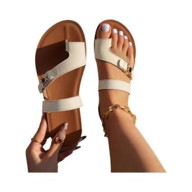 Imagem de Sandálias De Praia Femininas Confortáveis E Versáteis Para Uso Interno