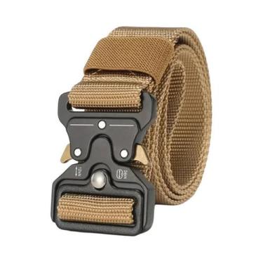 Imagem de Cinto Tático Unissex Durável Com Fivela Automática Para Aventuras Ao A