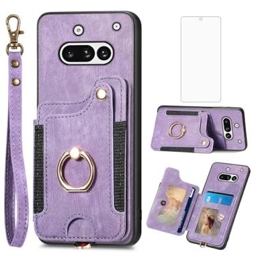 Imagem de Asuwish Capa de telefone compatível com Nothing Phone 3A FGDGNK US roxa