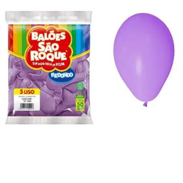 Imagem de Balão São Roque Nº7 Liso 50un - Preto, Rosa Pink, Verde, Vermelho ou S