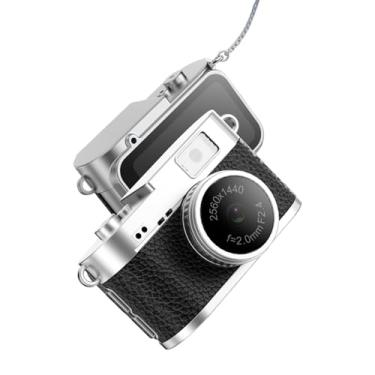 Imagem de VBESTLIFE Câmera de Chaveiro de 2 MP, Pequena Câmera Digital retrô 2K Com Tela Colorida de 1,47 Polegadas, Grande Angular de 160 °, Luz de Preenchimento LED Integrada, Com 4 Filtros (Preto)