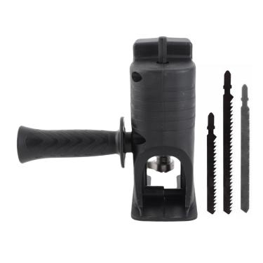 Imagem de EVGATSAUTO Adaptador de Conversão de Serra Elétrica para Adaptador de Motosserra Portátil Cabeça de Conversão de Serra Alternativa 3 Lâminas (Preta)