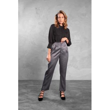 Imagem de Calça Alfaiataria Vogue - Cinza, P