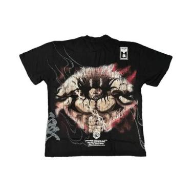 Imagem de Camiseta Gráfica Oversized Masculina Hanma Baki Premium Harajuku Goth 