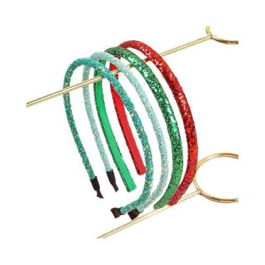 Imagem de Tiara Colorida Com Lantejoulas Para Meninas, Acessório De Cabelo Fofo 