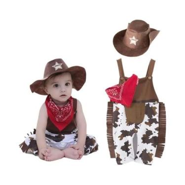 Imagem de Fantasia De Cowboy Para Bebês Meninos, Macacão Para Crianças, Fantasia