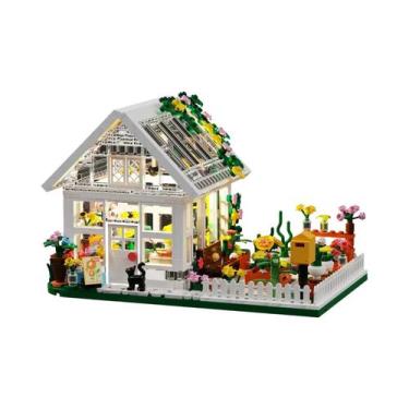 Imagem de Conjunto De Blocos De Montar Mini Casa De Flores Para Crianças, Modelo