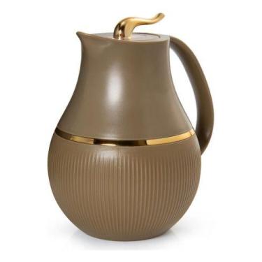 Imagem de Garrafa Térmica 1l Marsala Marrom Para Chá Café Termopro