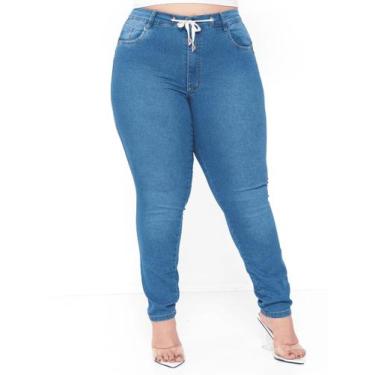 Imagem de Calça Skinny Feminina Plus Size Taiga Jeans Cintura Alta com lycra com