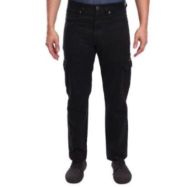 Imagem de Calça de Sarja R7Jeans Masculina Modelo Cargo 100% Algodão-Masculino