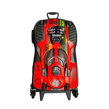 Imagem de Mochila Rodas Hot Wheels 3D Dune Vermelho Motor Realista - Diplomata, 