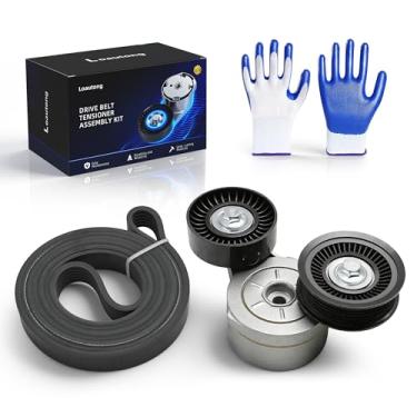 Imagem de Loautong Kit de tensor de correia de transmissão adequado para Dodge Dakota 2000-2007, para Durango 2000-2003, para Ram 1500/2500 2002-2007, 4.7L V8/3.7L V6 90K-39120E, 39120, 305395, 4119-008 , 419