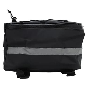 Imagem de SPYMINNPOO Saco de Rack Traseiro de Bicicleta Reflexivo à Prova D'água Durável para Passeios Noturnos Com Capa de Chuva para Ciclismo Ao Ar Livre (8L)