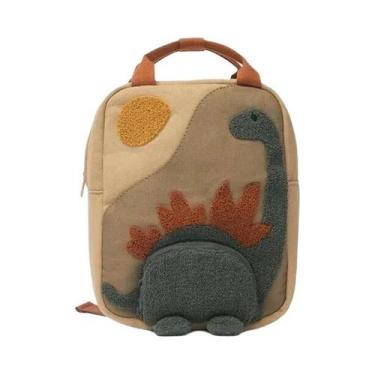Imagem de Mochila Infantil Leve De Dinossauro Em Cartoon, Mochila De Lã De Corde