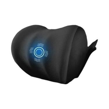 Imagem de Almofada De Apoio Lombar Aquecida Para Carro Com Massagem Vibratória E
