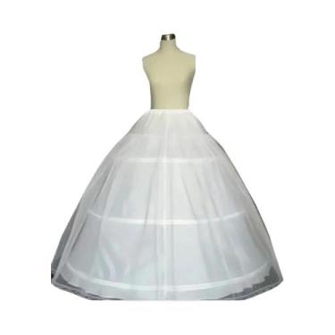 Imagem de 3 aros linha A anágua underskirt crinoline deslizamento para crianças 
