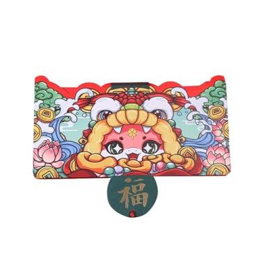 Imagem de 2025 Saco de Envelope Vermelho Plegável Criativo para o Ano Novo da Serpente Pais Filhos Parceiros Alto- Papel Espesso Exquisito Único Padrão Claro Bo