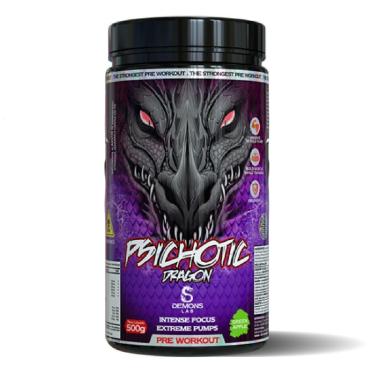 Imagem de Pré Treino Psichotic Dragon Green 500g Demons Lab-Unissex
