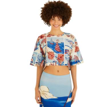Imagem de Tshirt Cropped Farm Rio Diário de Verão-Feminino