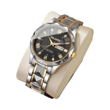 Imagem de Relógio De Luxo Masculino Com Pulseira De Aço Inoxidável Mostrador Rom